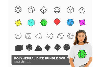 Polyhedral Dice Bundle SVG