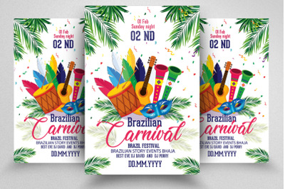 Caribbean Carnival Flyer Template