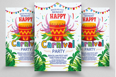 Carnival Mardi Gras Festival Flyer