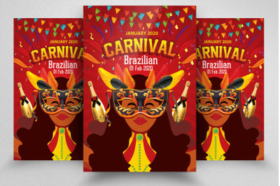 Brazilian Carnival Festival Flyer