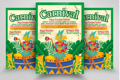 Brazilian Carnival Festival Flyer