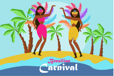 Brazilian Carnival Illustration