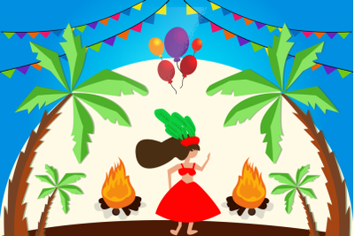 Brazilian Carnival Illustration