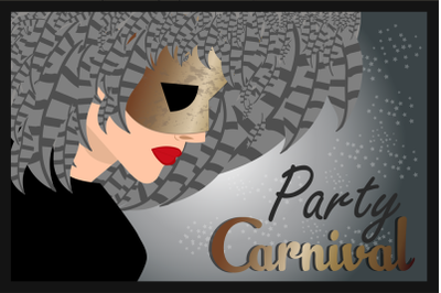 Carnival Masquerade Party Illustration