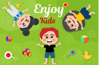 Happy Children Day Illustration