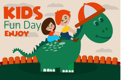 Kids Fun Day Illustration