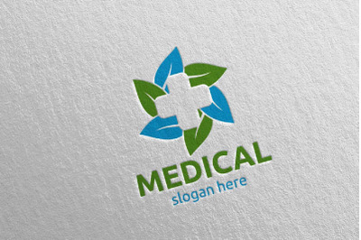 Natural Cross Medical Hospital Logo Design 69