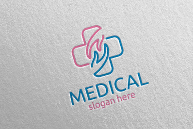 Cross Medical Hospital Logo Design 72