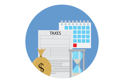 Tax icon concept