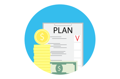 Business plan icon finance