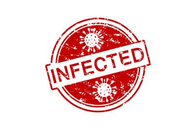 Rubber stamp infected virus