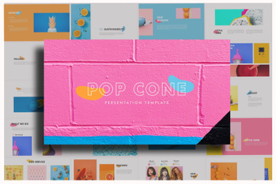 Pop Cone - Full Color Powerpoint