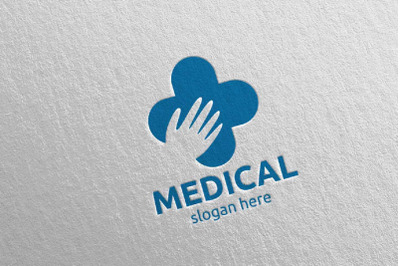 Hand Cross Medical Hospital Logo 75