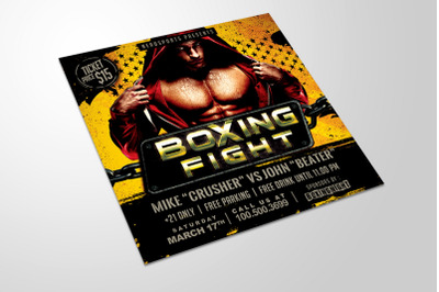 Boxing Fight Championships Flyer