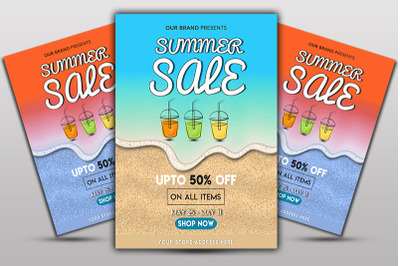 Summer Sale Flyer Template