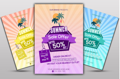 Summer Sale Flyer Template