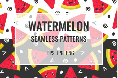 Watermelon seamless patterns