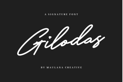 Gilodas Signature Font