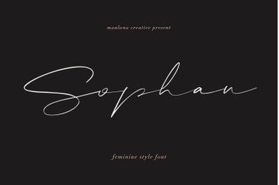 Sophan Calligraphy Font