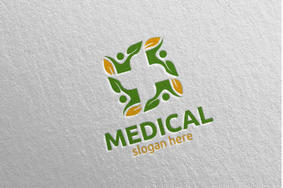 Natural Medical Hospital Logo Design 90