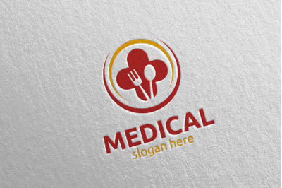 Food Medical Hospital Logo Design 91