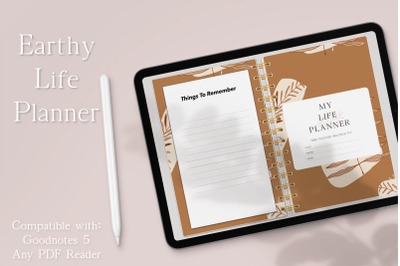 Earthy Life Planner | Undated Planner