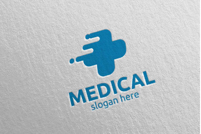 Fast Medical Hospital Logo Design 113