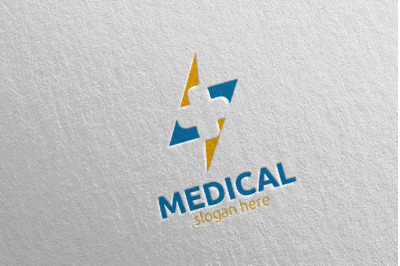 Fast Medical Hospital Logo Design 114