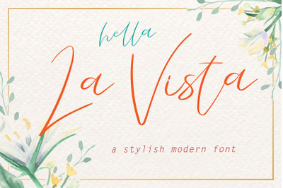 La Vista // A Stylish Modern Font