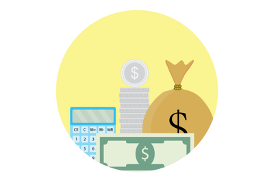 Calculate money icon