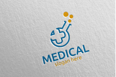 Lab Medical Hospital Logo Design 115