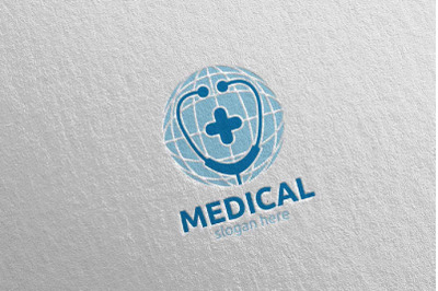 Global Cross Medical Hospital Logo Design 122