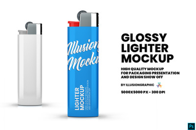 Glossy Lighter Mockup
