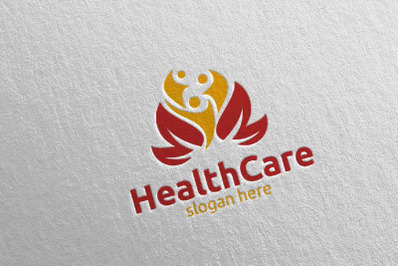 Health Care and heart Logo Design 4