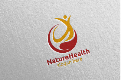 Organic Health Care Medical Logo 12