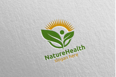 Organic Health Care Medical Logo 14