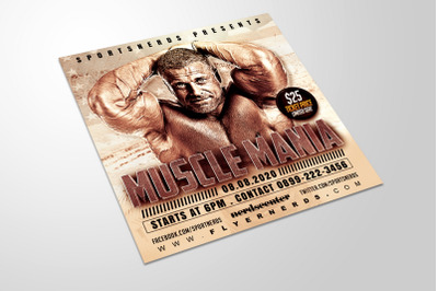 Muscle Mania Sports Flyer