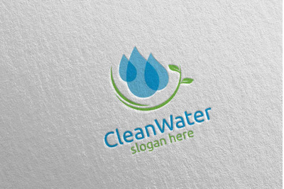 Green Water Drop Health Care Logo 21