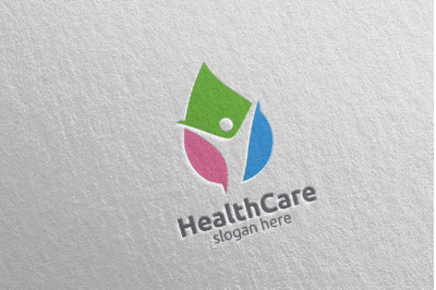 Water Drop Health Care Medical Logo 25