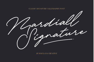 Mardiall Signature Font