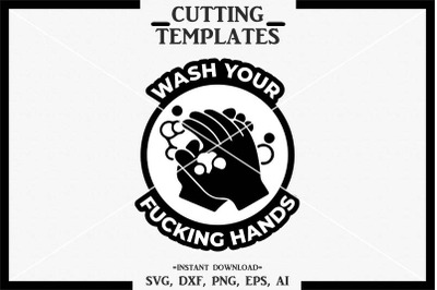 Was Your Hands, Silhouette, Cricut, Cameo, Cut File, SVG, DXF, PNG