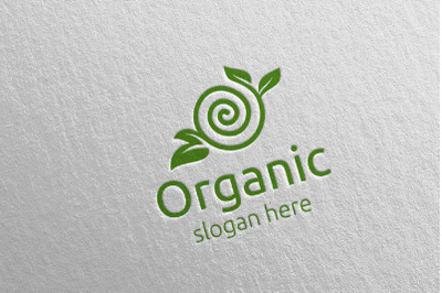 Natural and Organic Logo design template 34