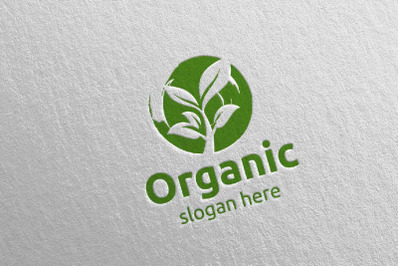 Natural and Organic Logo design template 35