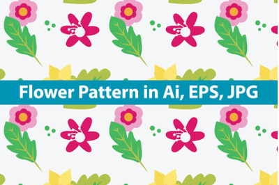 Cute Flower Pattern Illustration