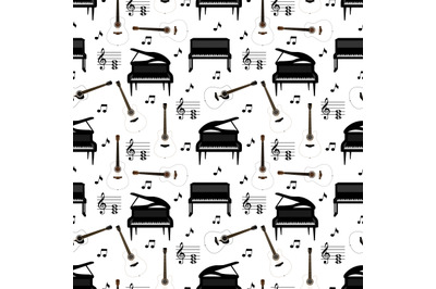 piano and guitars pattern