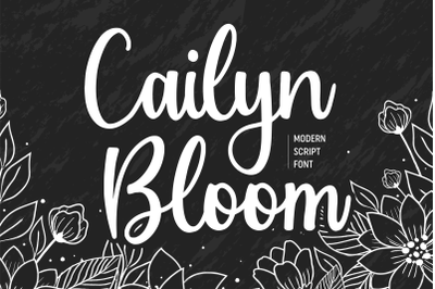 Cailyn Bloom Modern Script Font