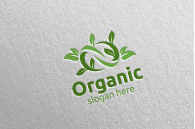 Infinity Natural and Organic Logo design template 1