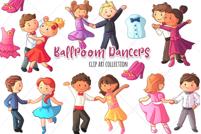Ballroom Dancers Clip Art Collection