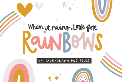 Rainbows - Clip Art Illustrations