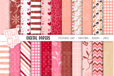 Mothers Day Digital Papers